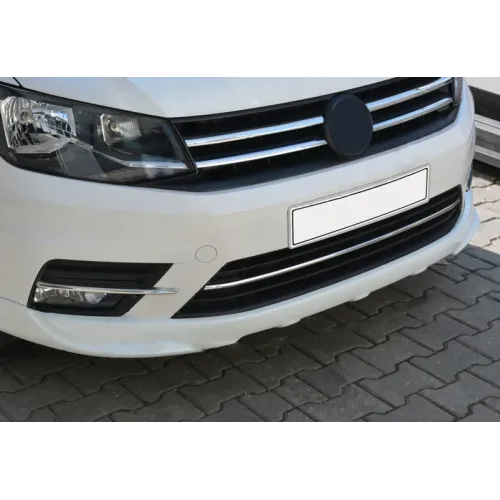 Накладки на бампер (3 шт, нерж) для Volkswagen Caddy 2015-2020 рр