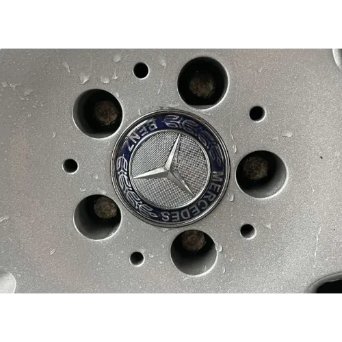 Ковпачки на диски 71/75 мм без кільця (4 шт, сині V2) для Mercedes-Benz Ковпачки на диски 71/75 мм без кільця (4 шт, сині V2) для Mercedes-Benz