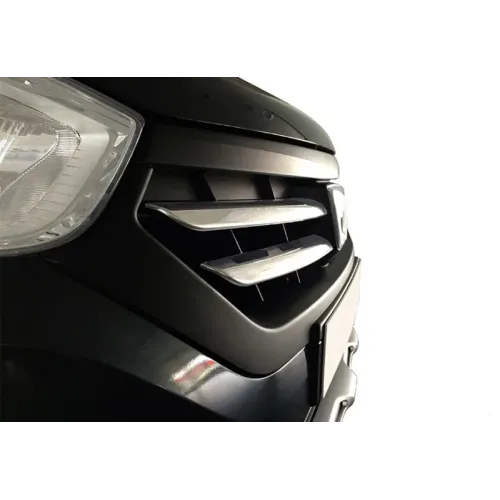 Накладки на решітку (2015-2026, 4 шт, нерж.) для Dacia Lodgy рр Накладки на решітку (2015-2026, 4 шт, нерж.) для Dacia Lodgy рр
