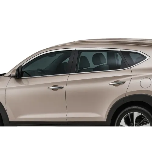 Верхня окантовка вікон (10 шт, нерж) для Hyundai Tucson TL 2016-2021 рр Верхня окантовка вікон (10 шт, нерж) для Hyundai Tucson TL 2016-2021 рр