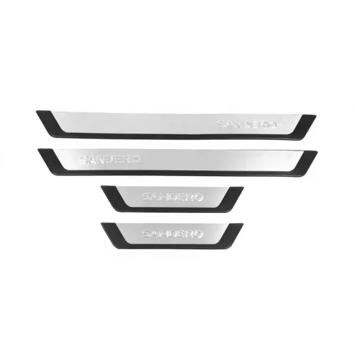 Накладки на пороги Flexill (4шт) Sport для Renault Sandero 2007-2013 рр Накладки на пороги Flexill (4шт) Sport для Renault Sandero 2007-2013 рр