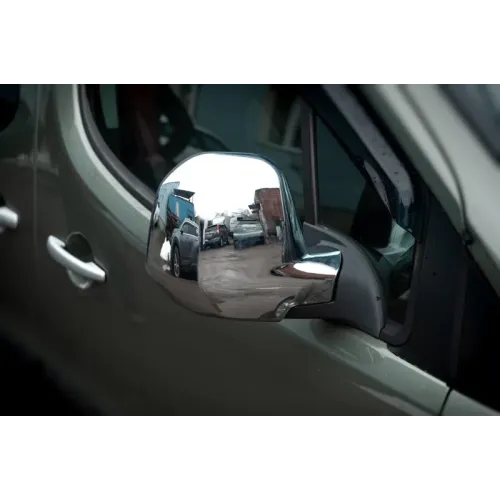 Накладки на дзеркала (2 шт, пласт) OmsaLine, 2012-2026 для Peugeot Partner Tepee рр