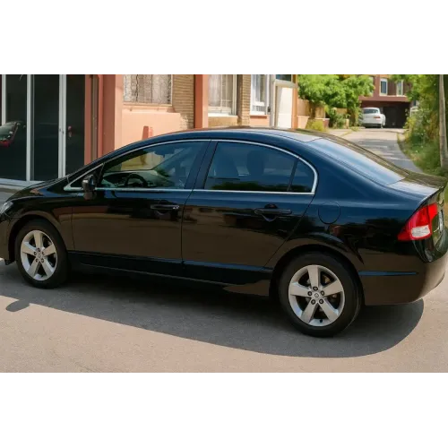 Повна окантовка вікон (12 шт., нерж.) для Honda Civic Sedan VIII 2006-2011 рр Повна окантовка вікон (12 шт., нерж.) для Honda Civic Sedan VIII 2006-2011 рр