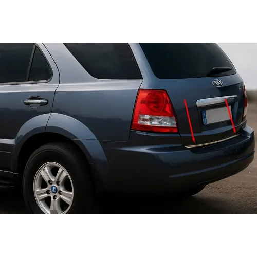 Кромка багажника (нерж.) Carmos - Турецька сталь для Kia Sorento I BL 2002-2009 рр