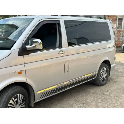 Нижня окантовка вікон (6 частин, нерж) Коротка база для Volkswagen T5 Transporter 2003-2010 рр Нижня окантовка вікон (6 частин, нерж) Коротка база для Volkswagen T5 Transporter 2003-2010 рр