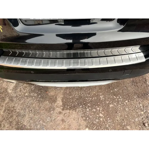 Накладка з сталі на задній бампер Carmos (нерж.) для BMW X3 F25 2011-2018 рр Накладка з сталі на задній бампер Carmos (нерж.) для BMW X3 F25 2011-2018 рр
