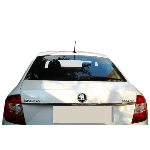 Хром планка над номером Tit-design (нерж.) для Skoda Rapid 2012-2019 рр