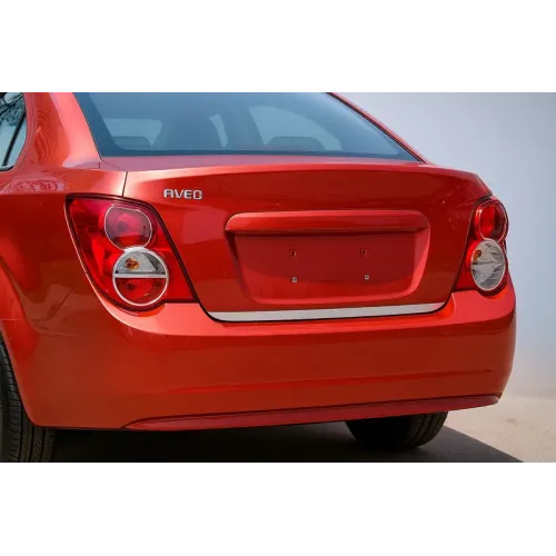 Кромка багажника (Sedan, нерж.) для Chevrolet Aveo T300 2011-2020 рр Кромка багажника (Sedan, нерж.) для Chevrolet Aveo T300 2011-2020 рр