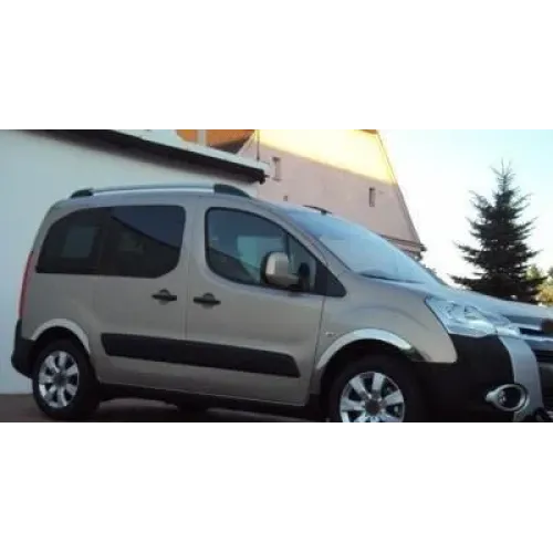 Накладки на арки (4 шт, нерж) 1 бічні двері, нержавіюча сталь для Peugeot Partner Tepee 2008-2018 рр