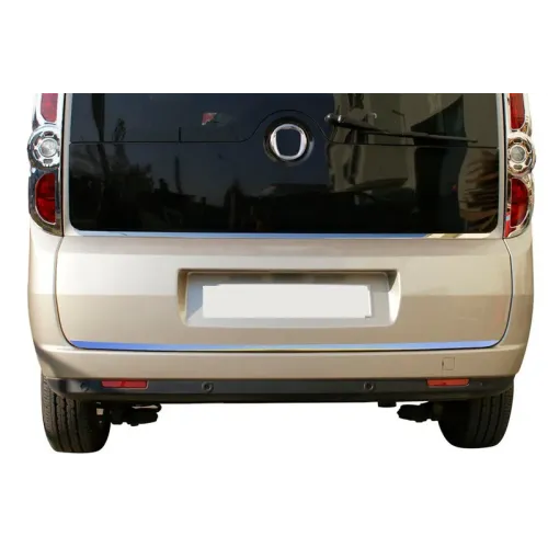 Накладка кромки кришки багажника (нерж.) OmsaLine - Італійська нержавійка для Fiat Doblo II 2010-2022 рр Накладка кромки кришки багажника (нерж.) OmsaLine - Італійська нержавійка для Fiat Doblo II 2010-2022 рр