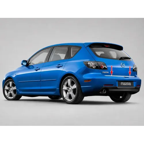 Кромка багажника HB (нерж.) для Mazda 3 2003-2009 рр