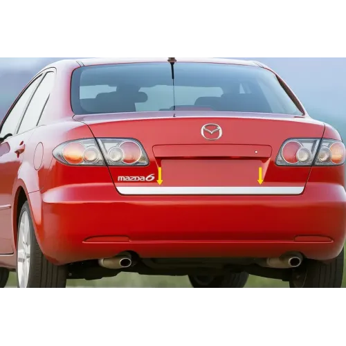 Кромка багажника (нерж.) для Mazda 6 2003-2008 рр Кромка багажника (нерж.) для Mazda 6 2003-2008 рр
