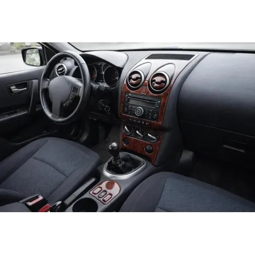 Накладки на панель Алюміній для Nissan Qashqai 2007-2010 рр Накладки на панель Алюміній для Nissan Qashqai 2007-2010 рр