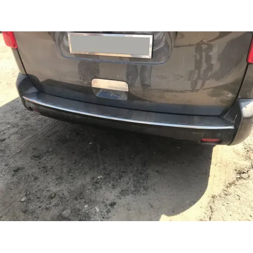Накладка на задній бампер з загином OmsaLine (нерж) Коротка/Середня бази для Peugeot Expert 2017- рр