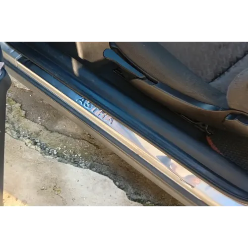 Накладки на пороги Carmos (Coupe, 2 шт, нерж.) для Opel Astra G classic 1998-2012 рр