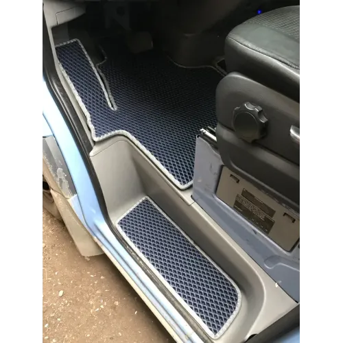 Килимки на пороги (3 шт, EVA, чорні) для Volkswagen Crafter 2006-2016 рр Килимки на пороги (3 шт, EVA, чорні) для Volkswagen Crafter 2006-2016 рр
