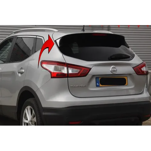 Накладки під спойлер Libao (2 шт, пласт) для Nissan Qashqai 2014-2021 рр