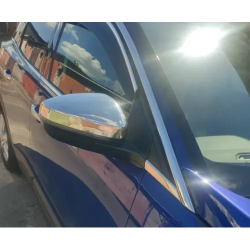 Накладки на дзеркала (2 шт, нерж.) для Peugeot 3008 2016-2023 рр Накладки на дзеркала (2 шт, нерж.) для Peugeot 3008 2016-2023 рр