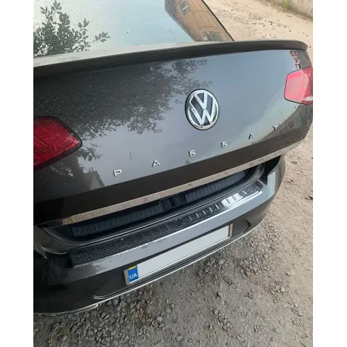 Кромка багажника SD (нерж) OmsaLine - Італійська нержавійка для Volkswagen Passat B8 2015-2023 рр Кромка багажника SD (нерж) OmsaLine - Італійська нержавійка для Volkswagen Passat B8 2015-2023 рр