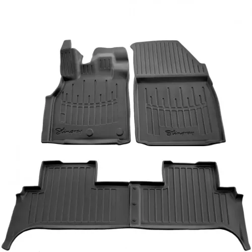 Килимки Stingray 3D (4 шт, поліуретан) для Renault Scenic/Grand 2009-2016 рр