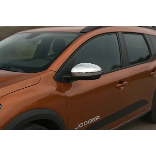 Накладки на дзеркала (2 шт, нерж) для Dacia Jogger 2022- рр