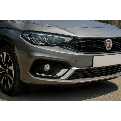 Окантовка протитуманних ліхтарів (2021-2026, нерж) для Fiat Tipo 2016- рр Окантовка протитуманних ліхтарів (2021-2026, нерж) для Fiat Tipo 2016- рр