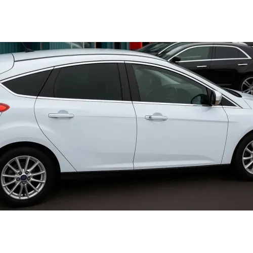 Повна окантовка вікон HB (12 шт, нерж) для Ford Focus III 2011-2017 рр