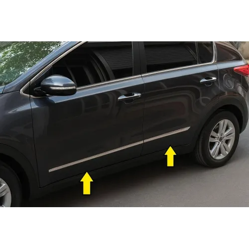 Молдинг дверей (4 шт, нерж.) для Kia Sportage 2010-2015 рр