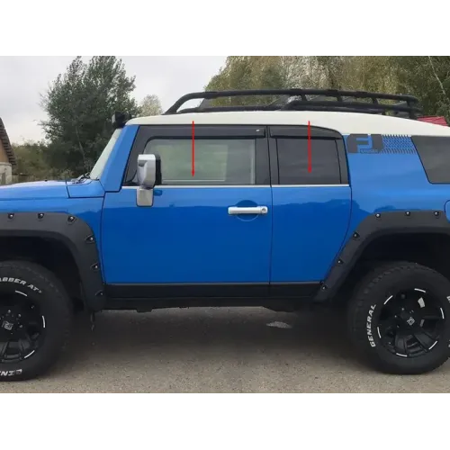 Нижня окантовка на вікна (нержавійка, 4 шт) для Toyota FJ Cruiser 2006-2022 рр