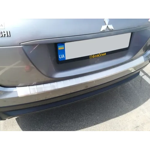 Накладка на задній бампер (OmsaLine, нерж.) для Mitsubishi Eclipse Cross 2017- рр
