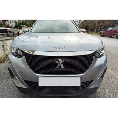 Накладка на капот (1 шт, нерж) для Peugeot 2008 2019- рр