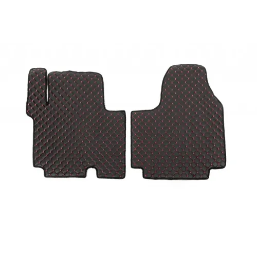 Килимки з екошкіри EcoRed (2 шт, 2-20261) для Nissan Primastar 2002-2014 рр