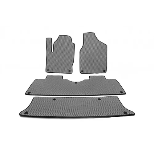 Килимки EVA (3 ряди, сірі) для Seat Alhambra 1996-2010 рр Килимки EVA (3 ряди, сірі) для Seat Alhambra 1996-2010 рр