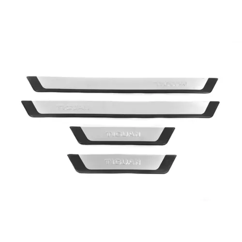 Накладки на пороги Omsa Flexill (4 шт., нерж.) для Volkswagen Tiguan 2007-2016 рр Накладки на пороги Omsa Flexill (4 шт., нерж.) для Volkswagen Tiguan 2007-2016 рр
