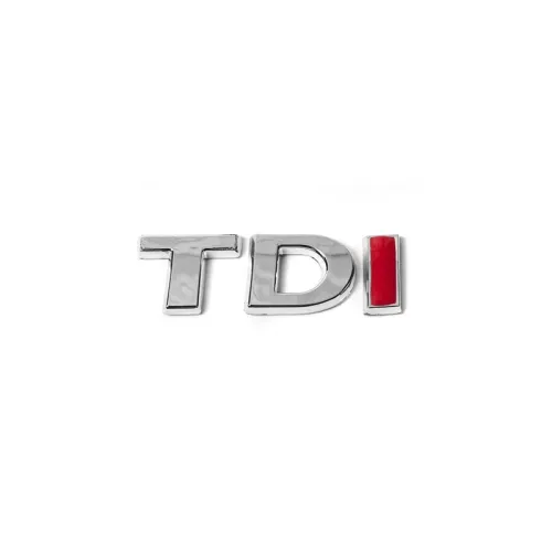 Напис TDI (під оригінал) TD-хром, I-червона для Volkswagen Passat B8 2015-2023 рр Напис TDI (під оригінал) TD-хром, I-червона для Volkswagen Passat B8 2015-2023 рр