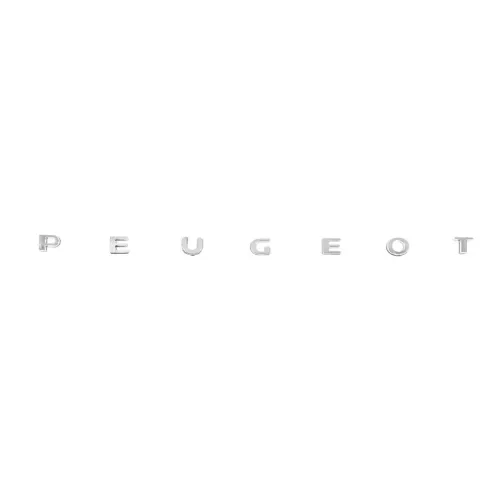 Напис Peugeot (630мм на 25мм) для Peugeot Partner 1996-2008 рр Напис Peugeot (630мм на 25мм) для Peugeot Partner 1996-2008 рр