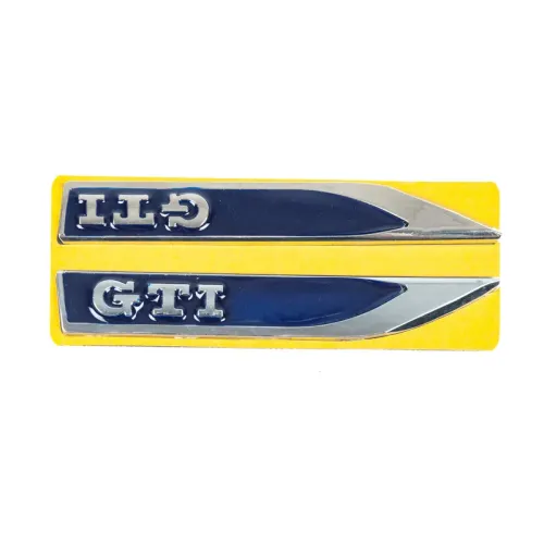 Бокові накладки GTI-сині-хром (145мм на 22м)