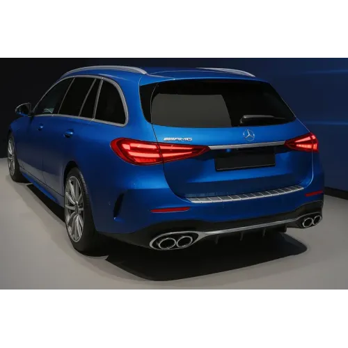Накладка на задній бампер Carmos мат (SW, нерж) для Mercedes C-class W206 2022- рр