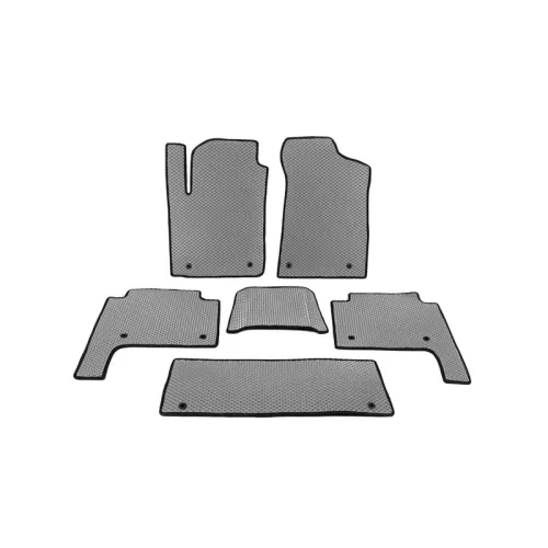 Килимки салону 3 ряди (EVA, Сірий) для Nissan Patrol Y62 2010-2024 рр