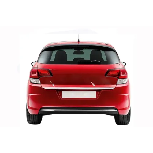 Накладка на кромку багажника (нерж.) OmsaLine - Італійська нержавійка для Citroen C-4 2010-2018 рр Накладка на кромку багажника (нерж.) OmsaLine - Італійська нержавійка для Citroen C-4 2010-2018 рр