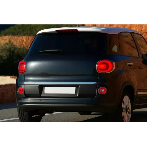 Кромка багажника (нерж.) OmsaLine - Італійська нержавійка для Fiat 500/500L 2013-2022 рр