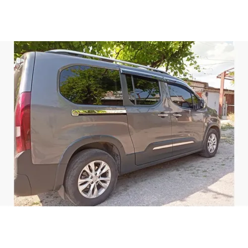 Молдинги здвіжної дверки (2 шт., нерж) для Toyota Proace City 2016- рр