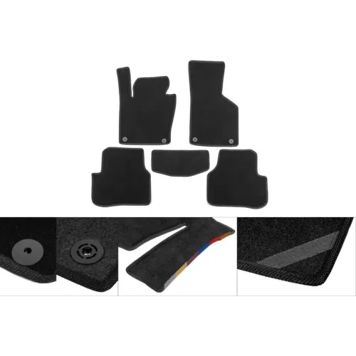 Килимки текстильні Classic (чорні) для Peugeot 308 2007-2013 рр
