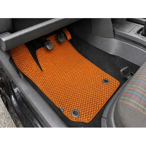 Килимки EVA (HB, 3/5-ти дверний, Помаранчевий) для Volkswagen Polo 2001-2009 рр Килимки EVA (HB, 3/5-ти дверний, Помаранчевий) для Volkswagen Polo 2001-2009 рр