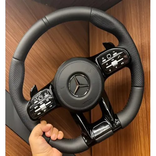 Кермо AMG 2018-Style (чорний -2026 чорні кнопки, 4pin) для Mercedes GLC X253 2015-2022 рр