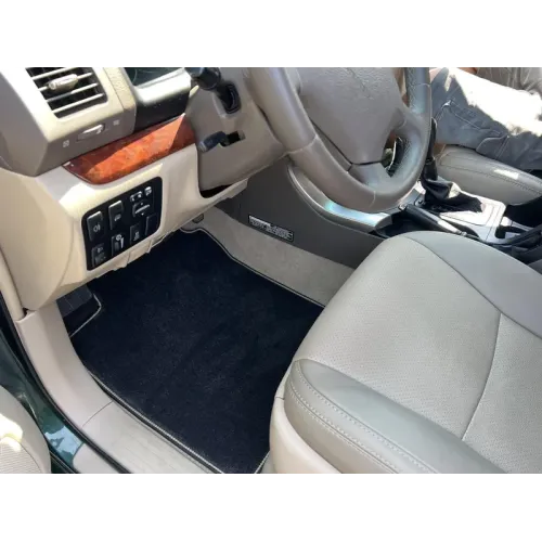 Килимки текстильні Deluxe (3 ряди, чорний) для Toyota Land Cruiser Prado 120 2002-2009 рр Килимки текстильні Deluxe (3 ряди, чорний) для Toyota Land Cruiser Prado 120 2002-2009 рр