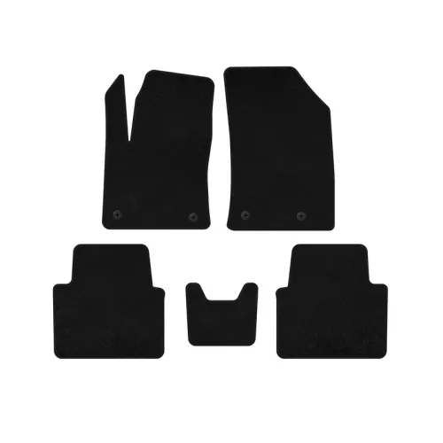Килимки текстильні Deluxe (Чорний) для Citroen C-3 Aircross 2017-2024 рр Килимки текстильні Deluxe (Чорний) для Citroen C-3 Aircross 2017-2024 рр