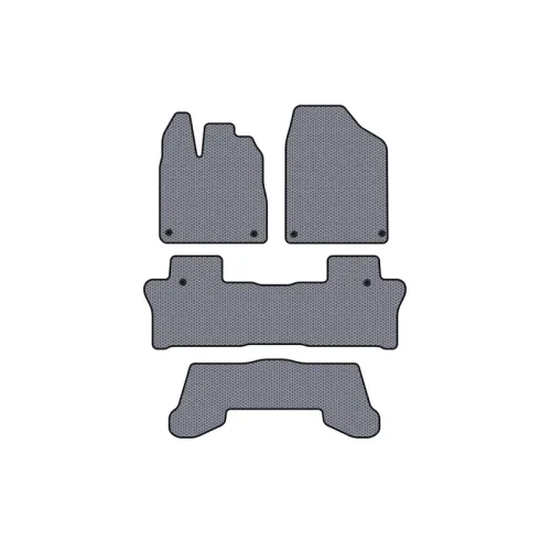Гумові килимки Carsuit (3 ряди, сірий) для Honda Pilot 2015-2022 рр Гумові килимки Carsuit (3 ряди, сірий) для Honda Pilot 2015-2022 рр