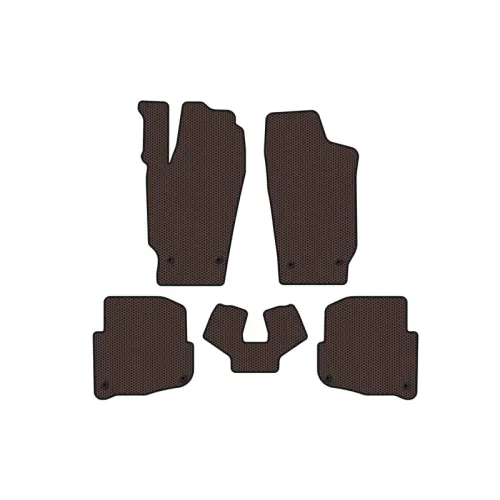 Гумові килимки Carsuit (SD, коричневий) для Skoda Fabia 2000-2007 рр