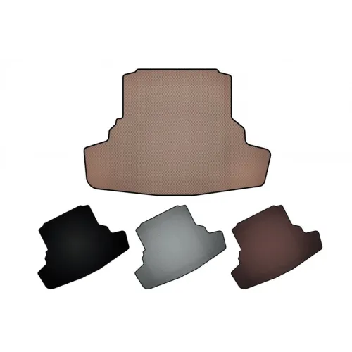 Гумовий килимок в багажник Carsuit (Бежевий) для Mercedes GLE/ML class W166 2011-2018 рр